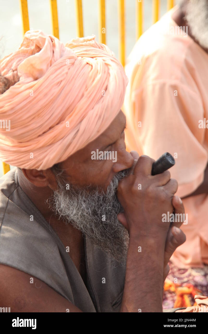 Indian Baba, Swami, Sadhu, Holy Man and Pilgrim, Saddhu in front of ...