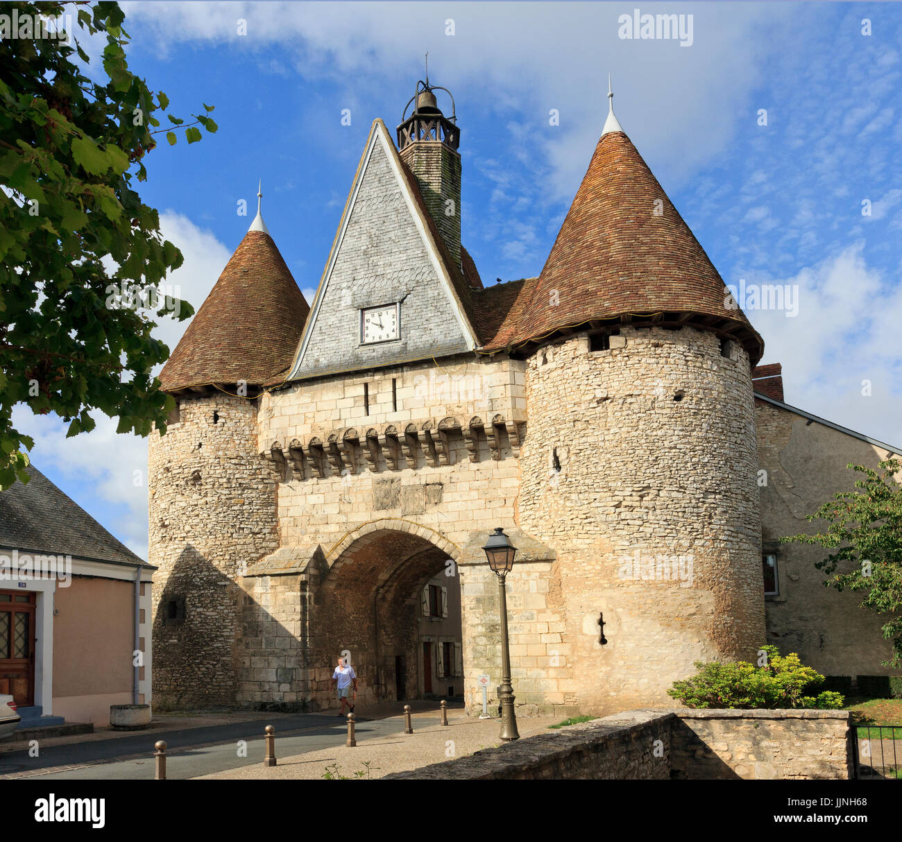 France, Indre (36), Déols, la porte SaintÉtienne ou Porte de l'Horloge