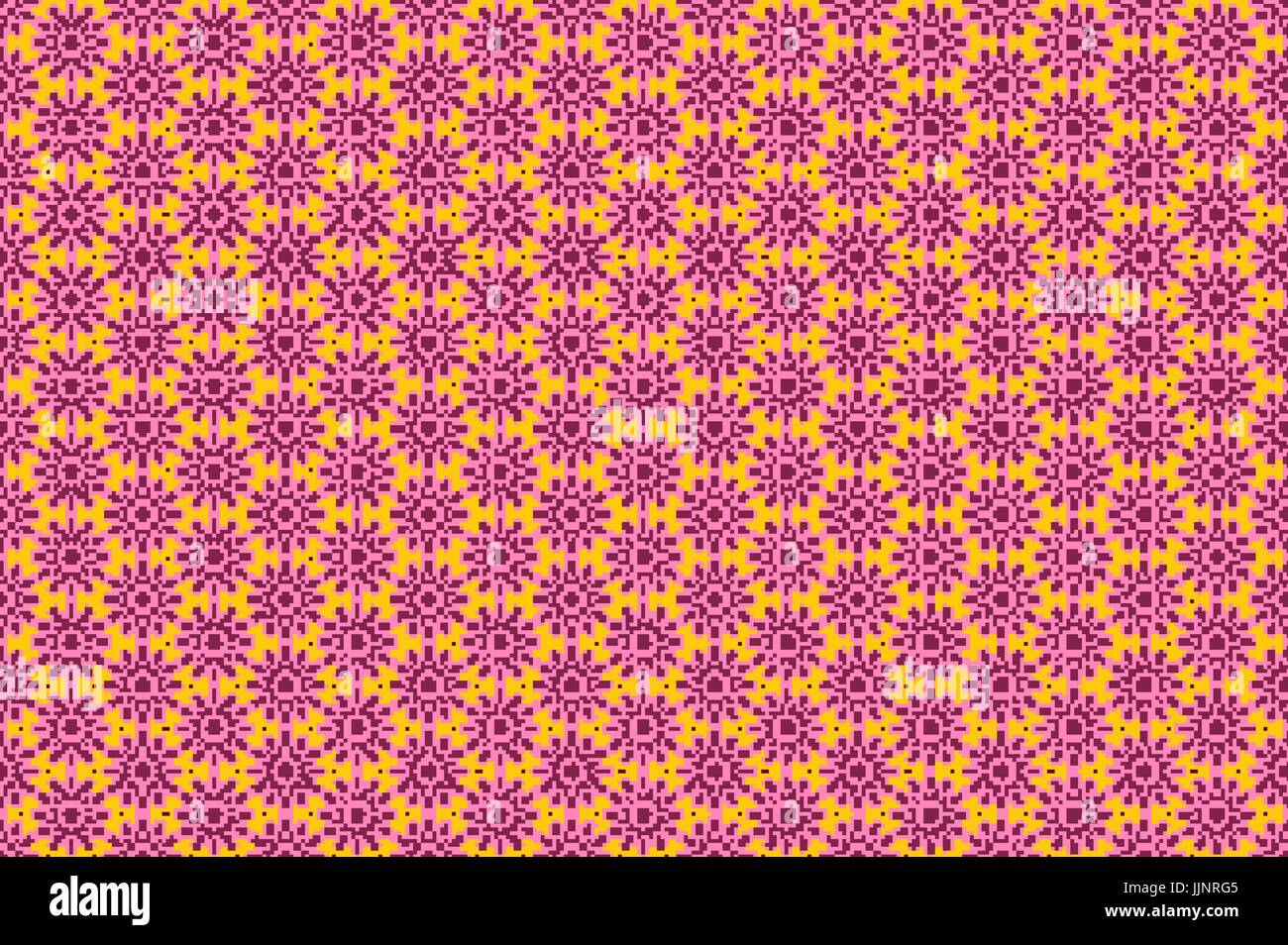 Vector ornate seamless border in Eastern style on deep violet ...