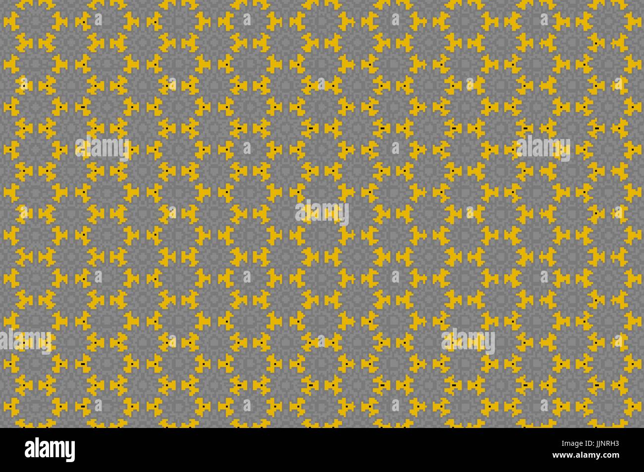 Abstract pattern in Arabian style. Seamless vector background. Gold and ...