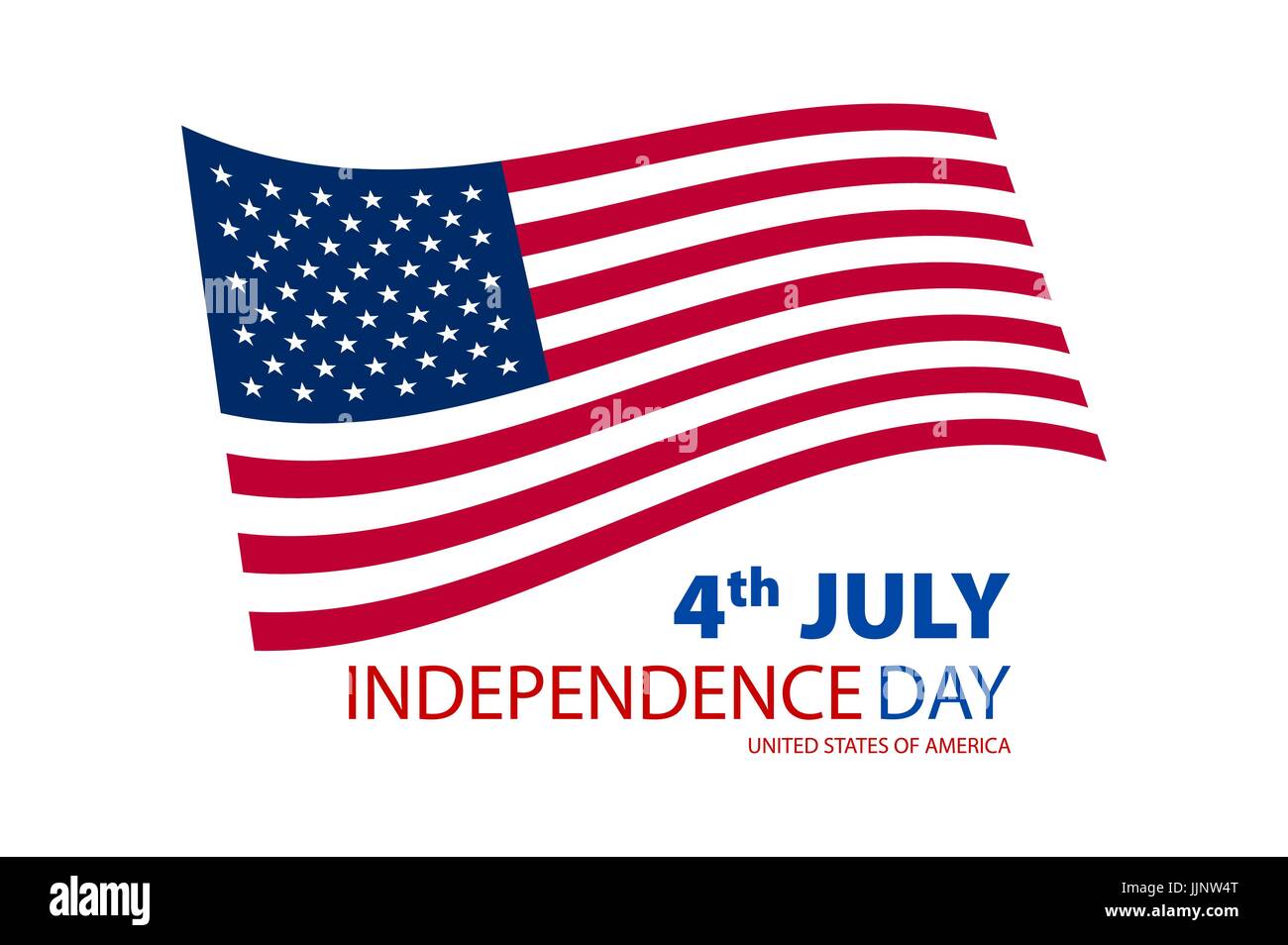 Happy independence day United States of America, 4th of July card with ...
