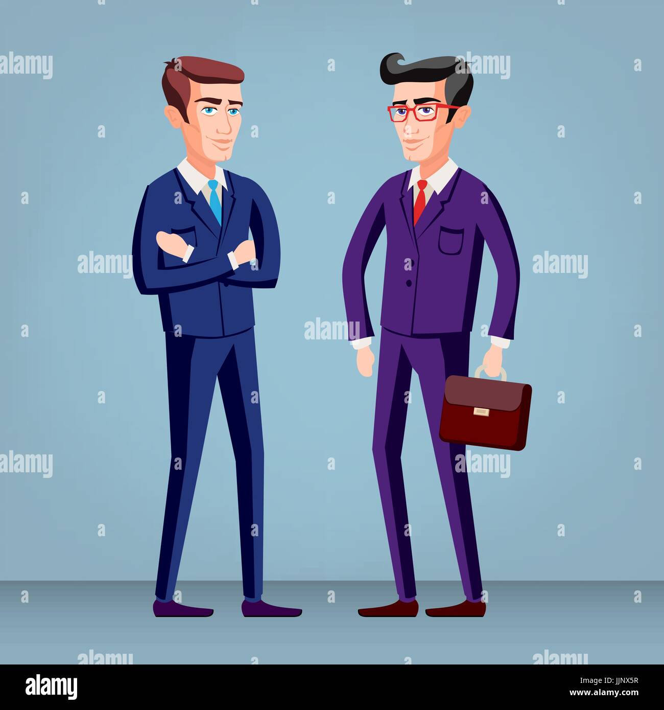 elegant young man in business suit vector art Stock Vector Image & Art ...