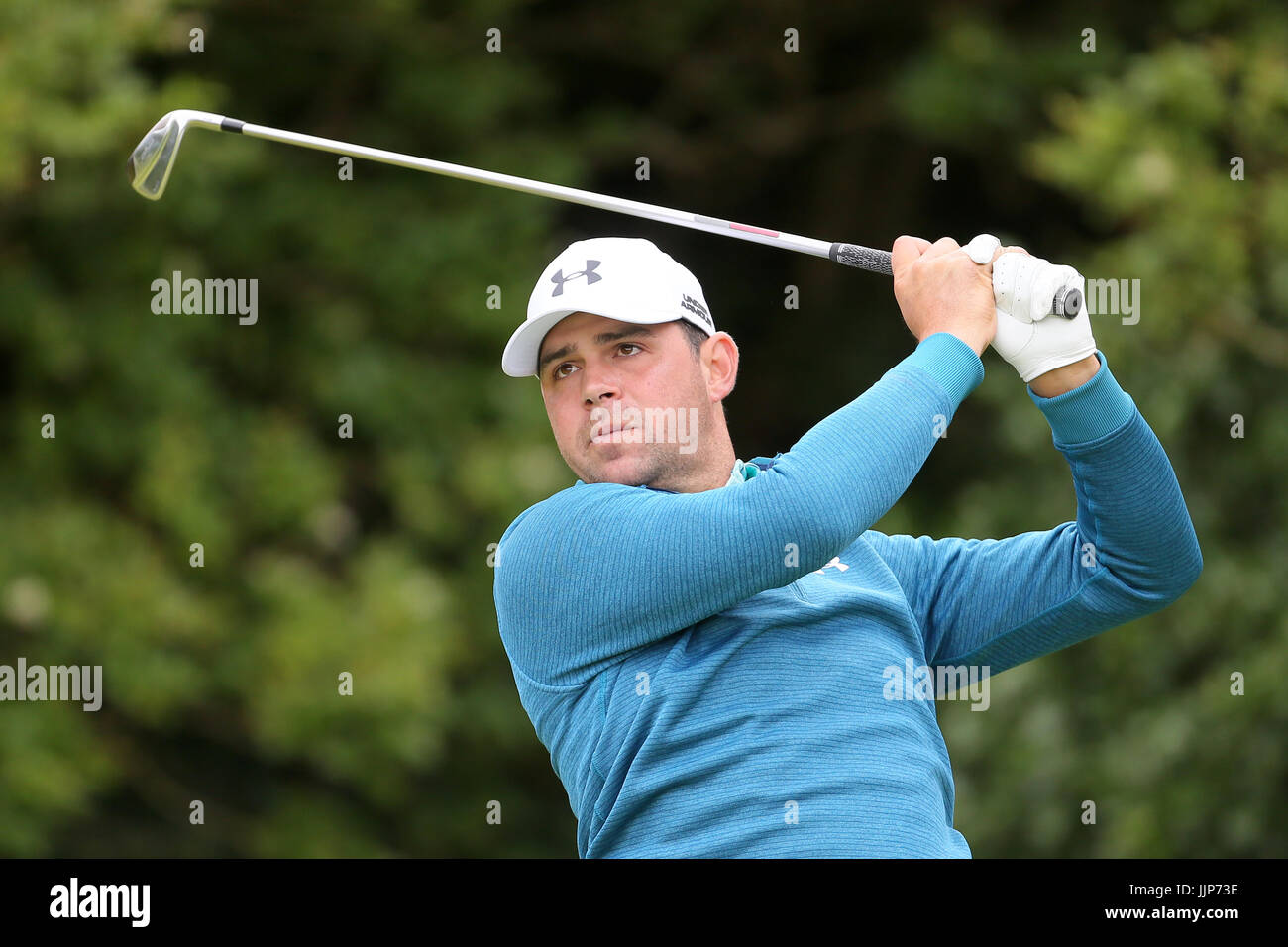 USA's Gary Woodland tees off the 5th during day one of The Open ...