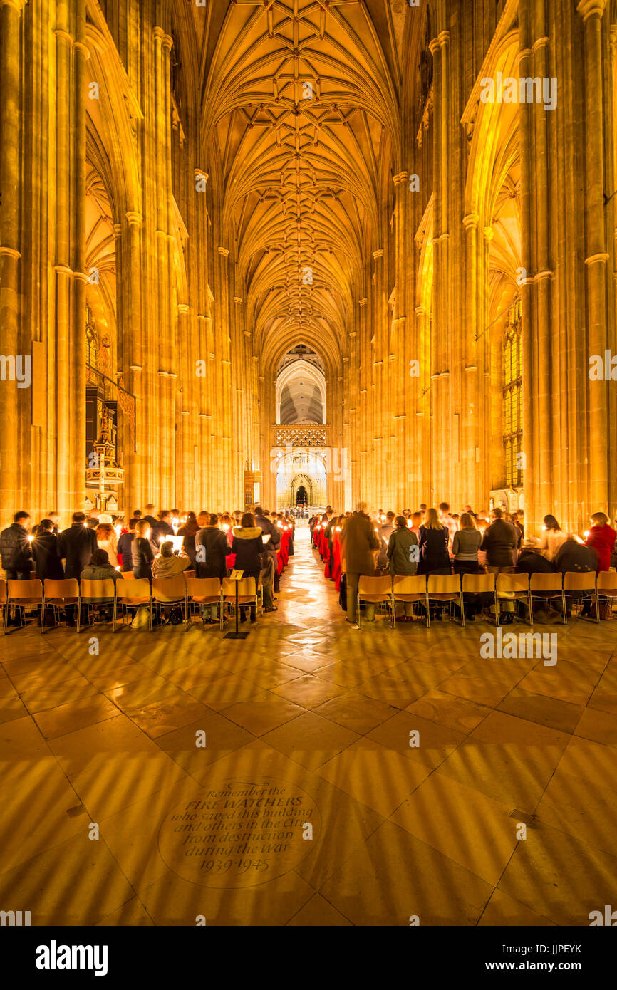 Canterbury Cathedral Christmas High Resolution Stock Photography and