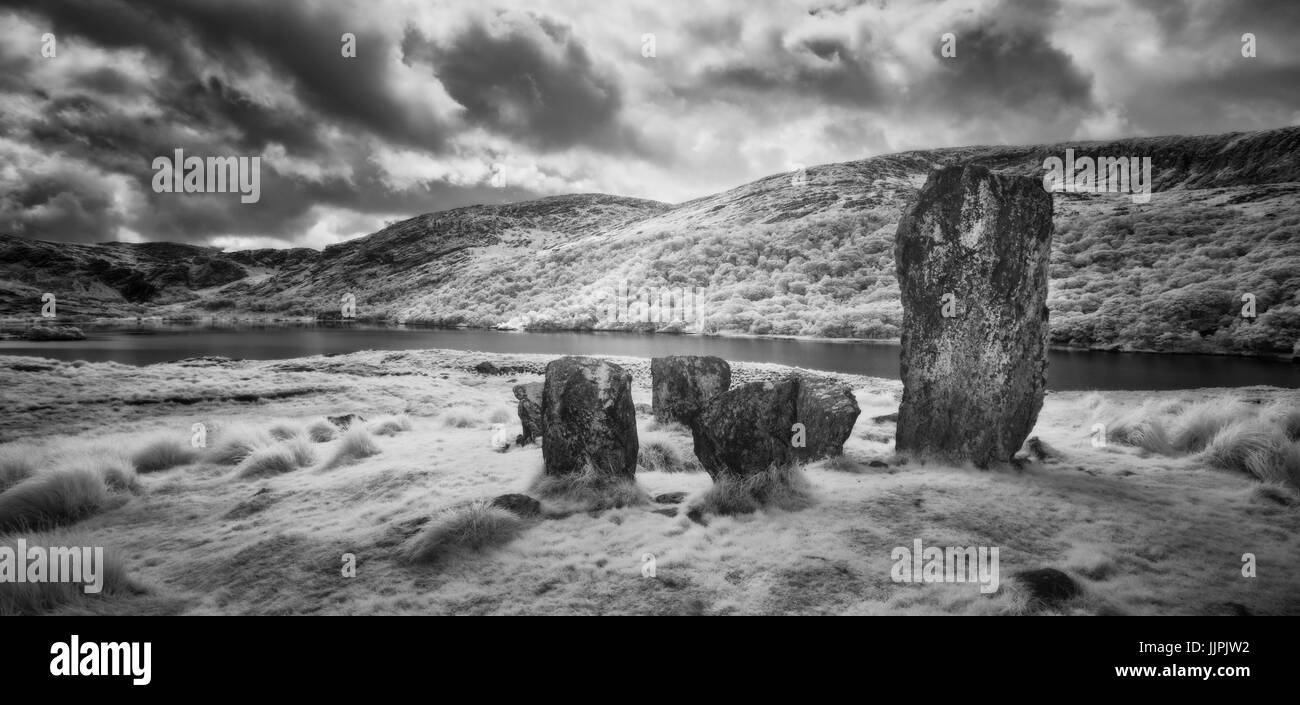 Curragh Rocks Uragh Stone Circle in County Kerry Stock Photo - Alamy