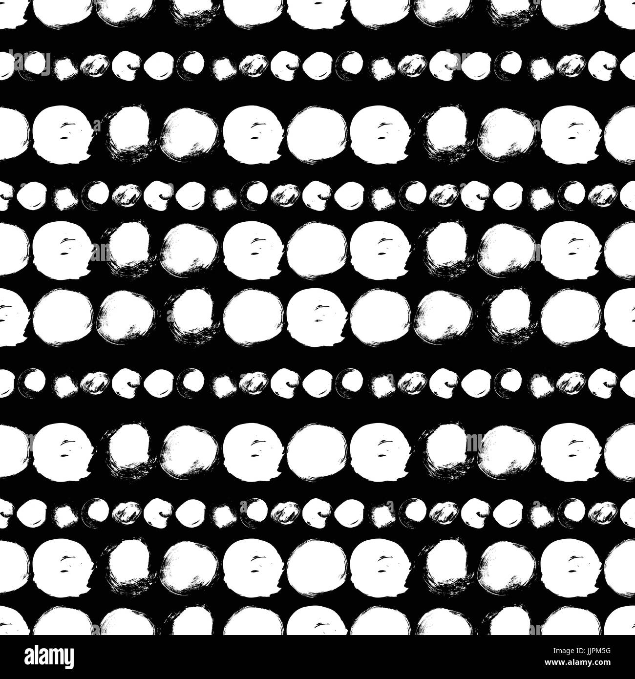 Seamless black and white pattern with circles Stock Vector Image & Art ...