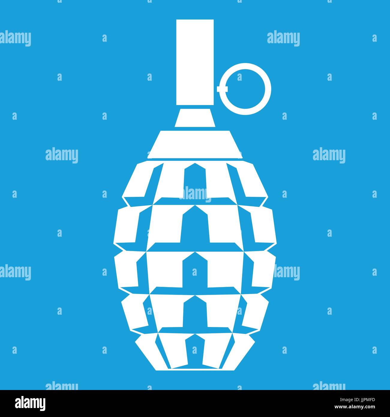 Grenade icon white Stock Vector Image & Art - Alamy