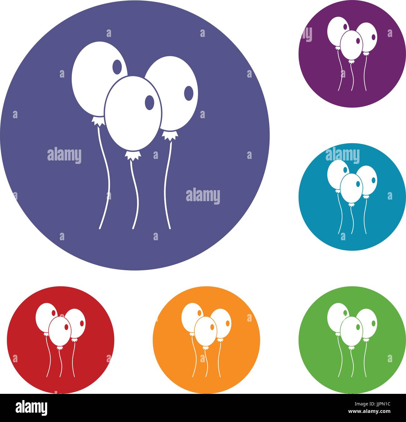 Balloons icons set Stock Vector Image & Art - Alamy