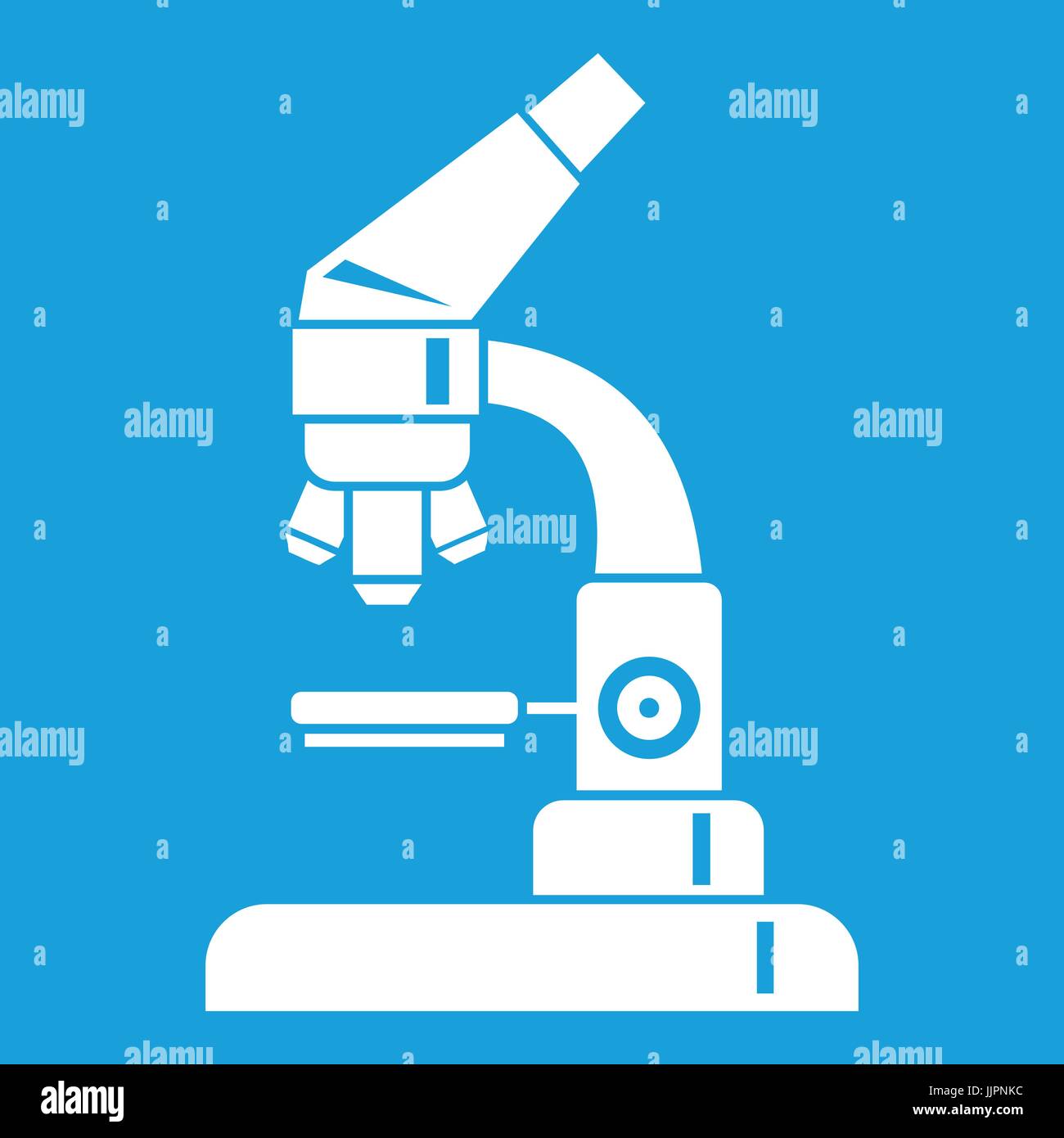 Microscope icon white Stock Vector Image & Art - Alamy