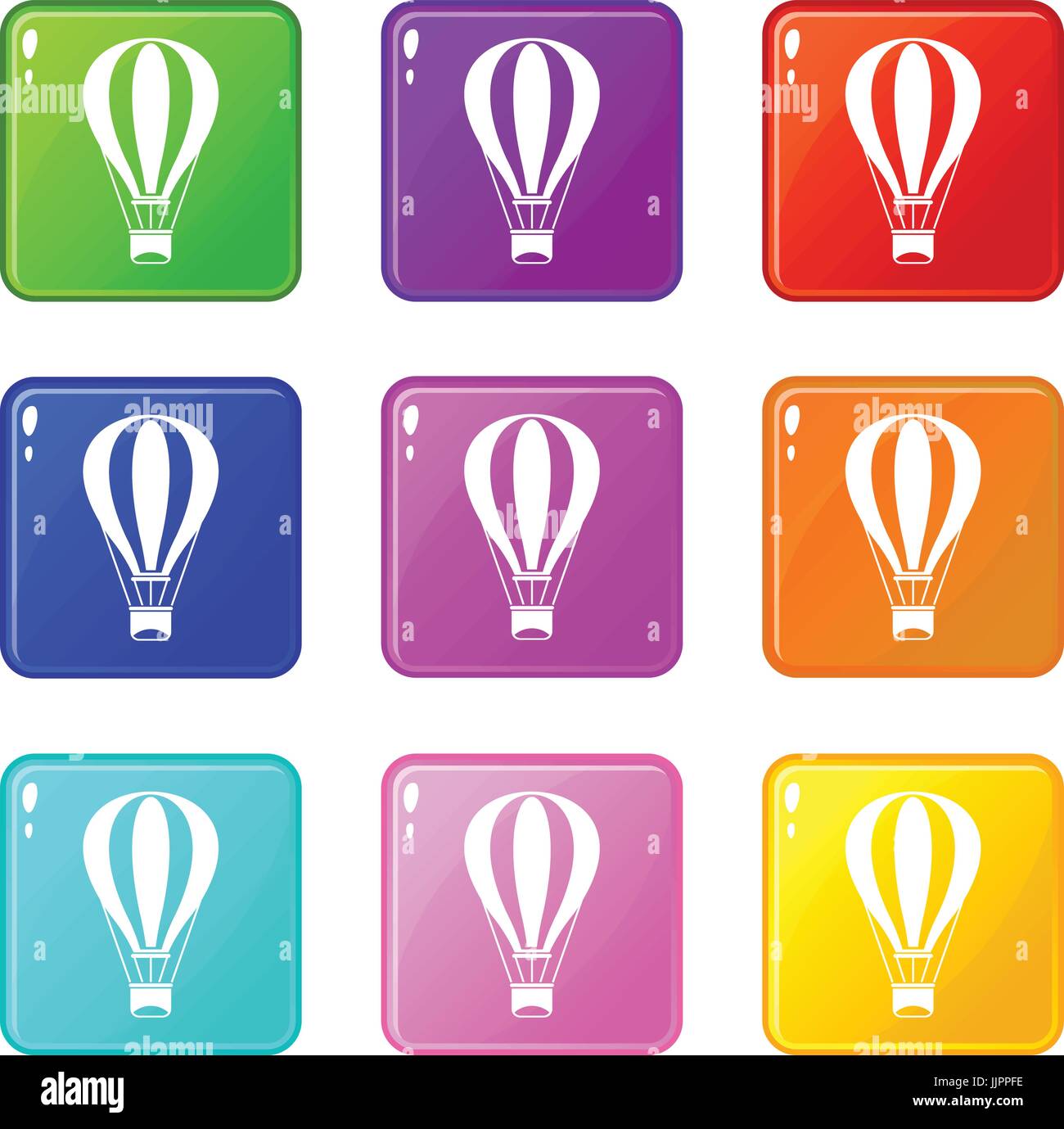 Hot air balloon set 9 Stock Vector Image & Art - Alamy