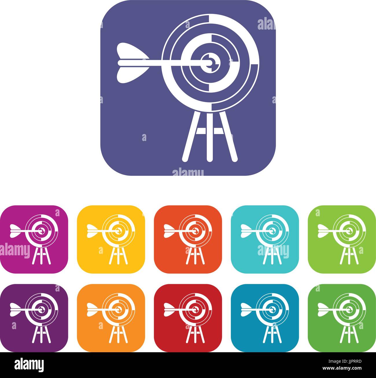 Target with an arrow icons set Stock Vector Image & Art - Alamy