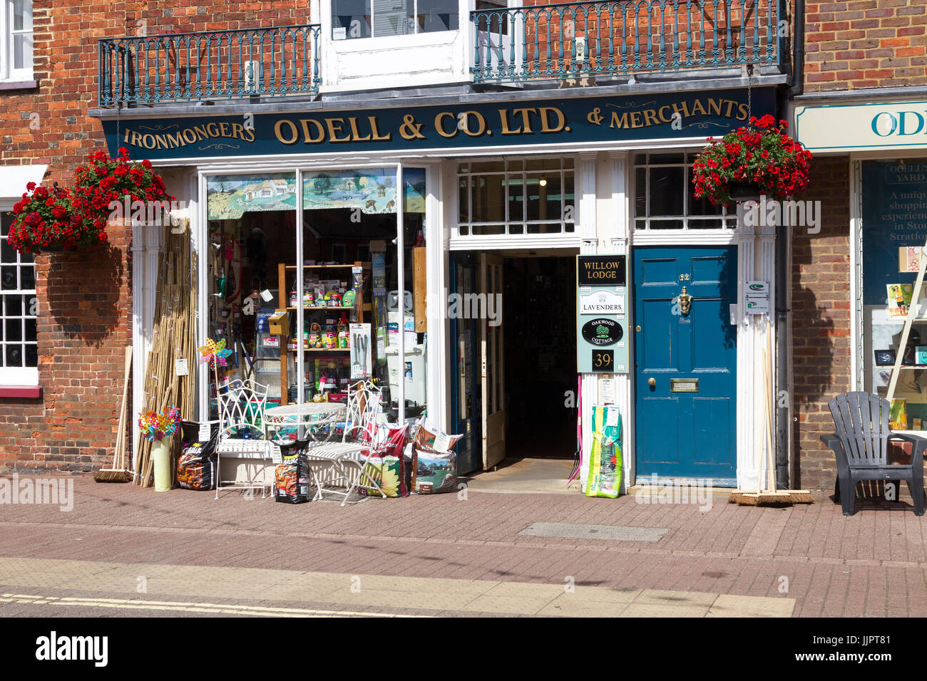 Odell & Co. ltd shop front on the High Street, Stony Stratford, Buckinghamshire, uk Stock Photo