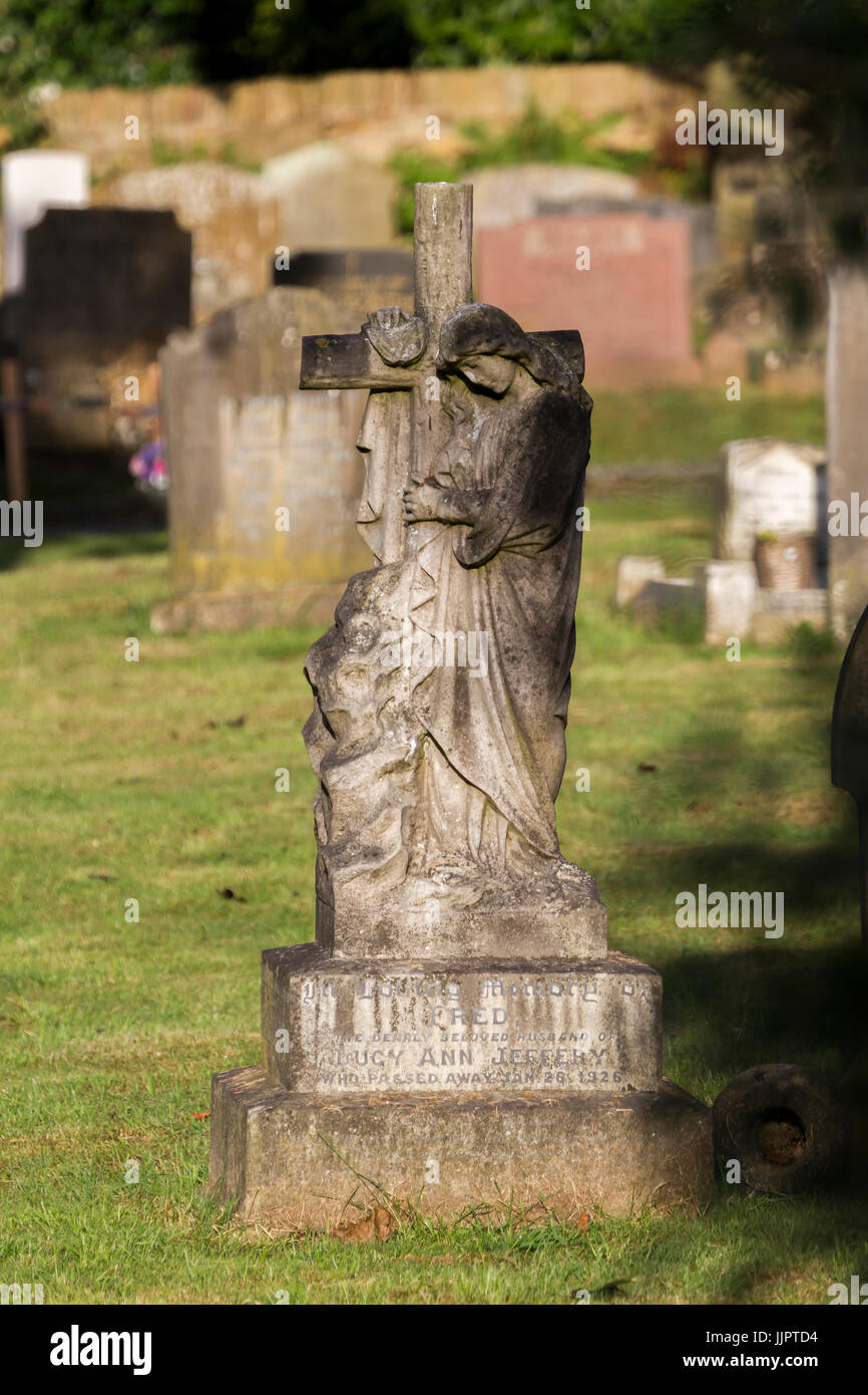 Tombs in St Peter and Paul church in Abington Park, Northampton Stock