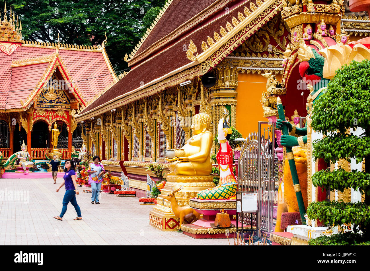 Wat Si Muang, Vientiane, Laos Stock Photo