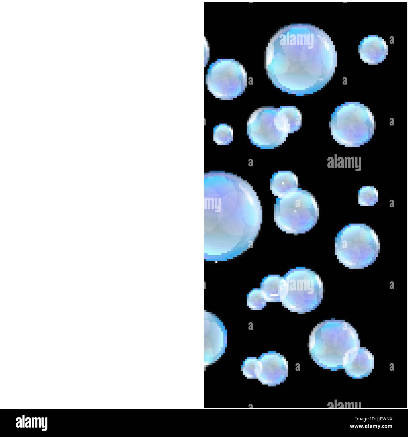 Realistic soap bubbles with rainbow reflection set isolated vector ...