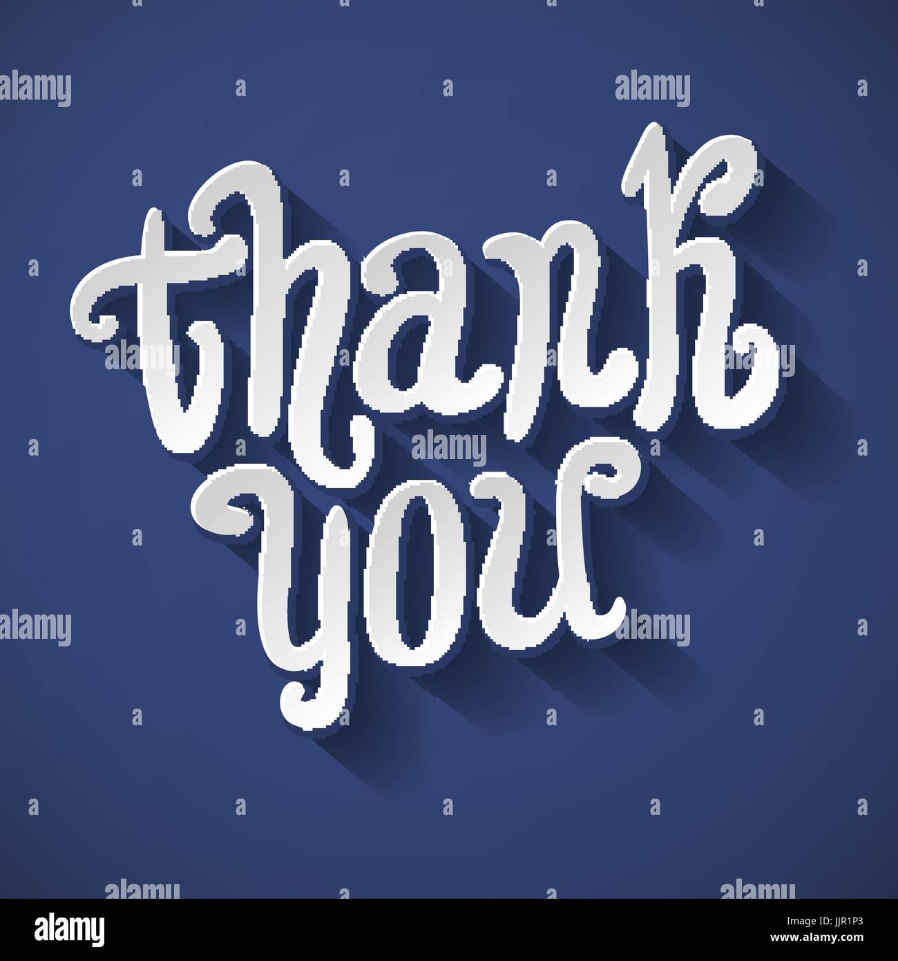 Thank You Hand lettering handmade vector calligraphy art Stock Vector ...