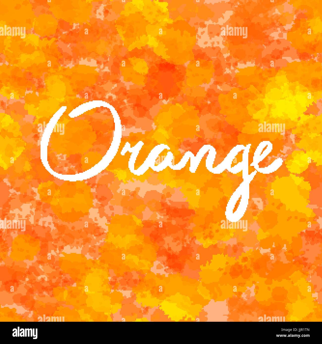 lettering orange background water drop art vector Stock Vector Image ...