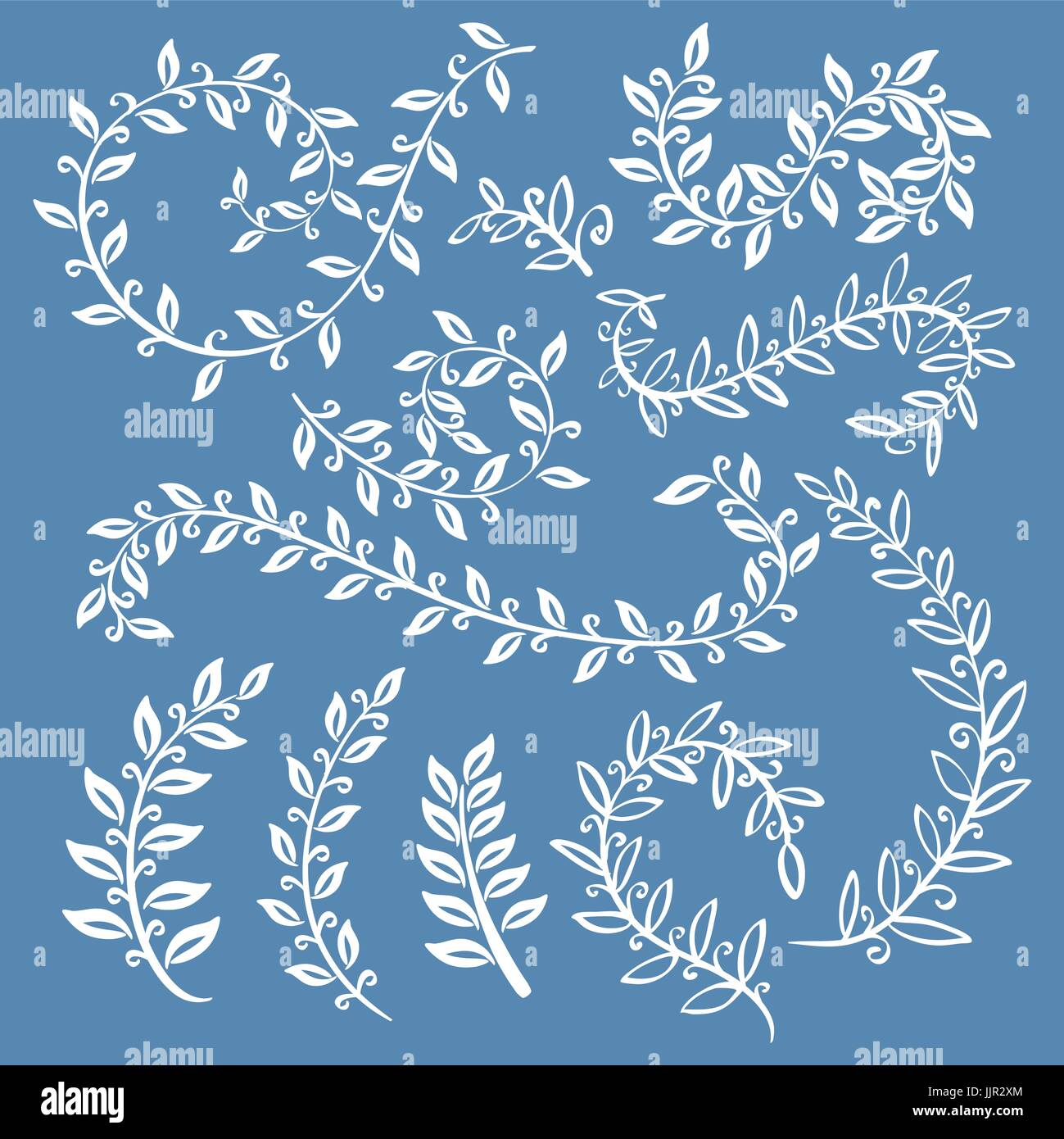 The set of hand drawn vector circular decorative elements for your ...
