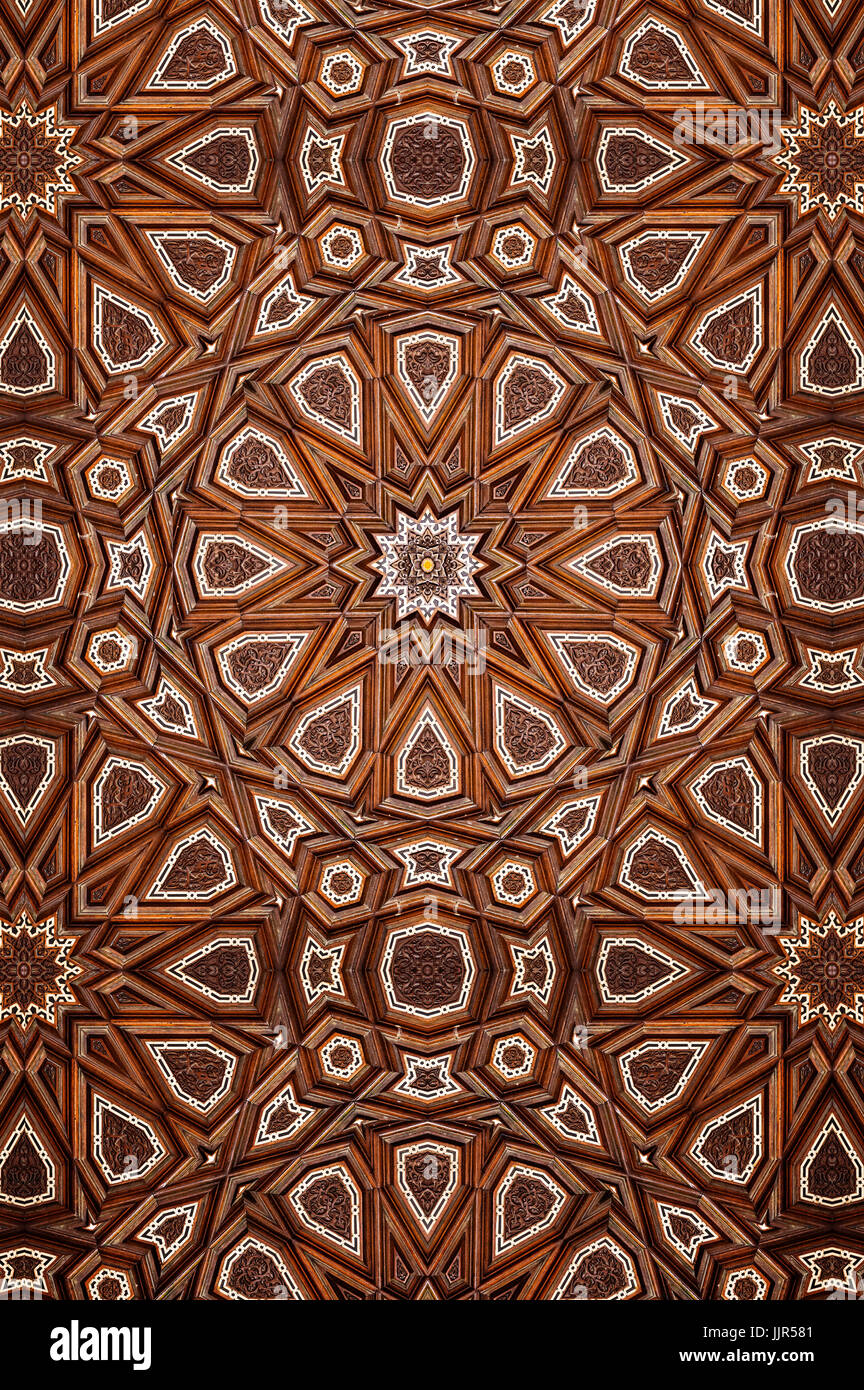 Decorative Islamic Wood Art Background Stock Photo - Alamy