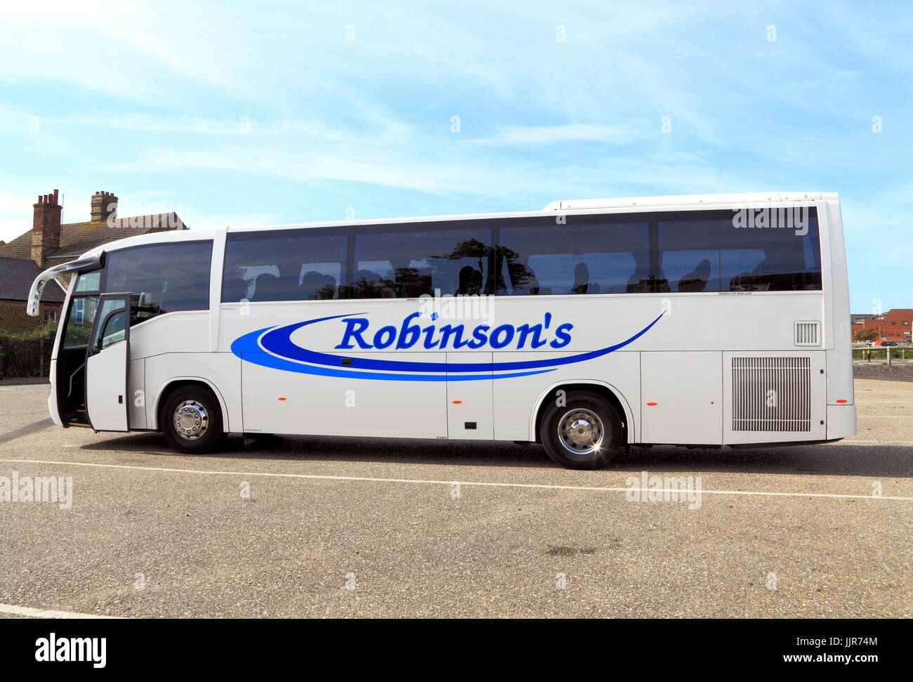 Robinson's, Robinsons, coach, coaches, holidays, trips, transport, England, UK, operator, operators, company, companies Stock Photo