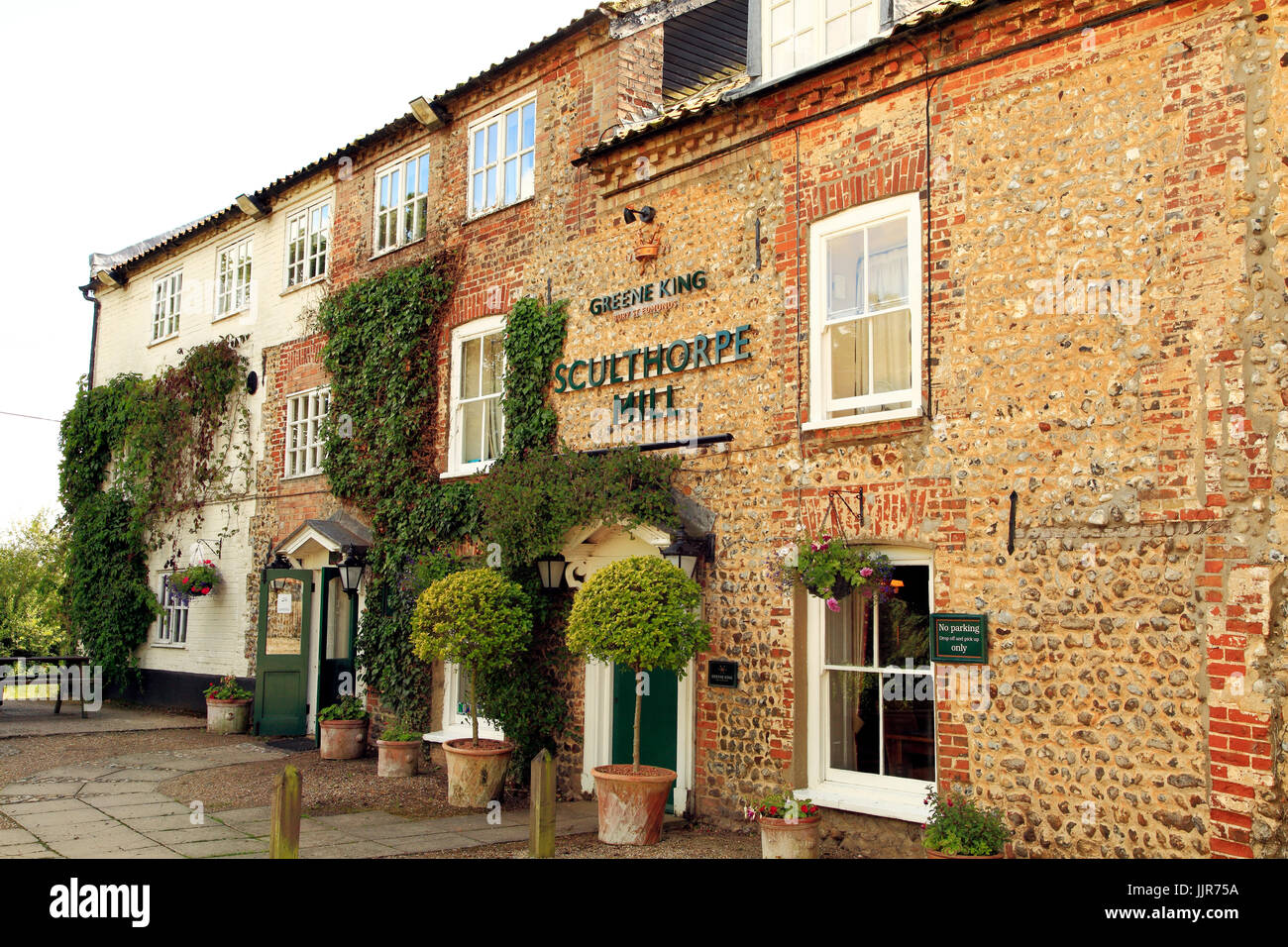 Sculthorpe Mill, pub, restaurant, Greene King, Sculthorpe, Norfolk, England, UK Stock Photo