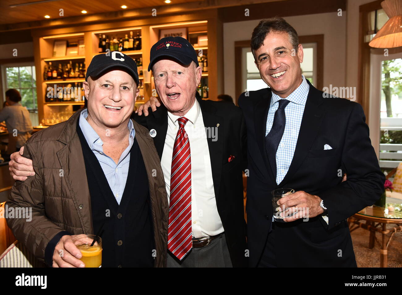 Benefit for the Sag Harbor Cinema, sponsored by the Sag Harbor Patrnership, at the Bibloquet Restaurant in Sag Harbor in New York.  Featuring: Ron Perelman, Ed Burke Sr., Ed Burke Jr. Where: Sag Harbor, New York, United States When: 16 Jun 2017 Credit: Rob Rich/WENN.com Stock Photo