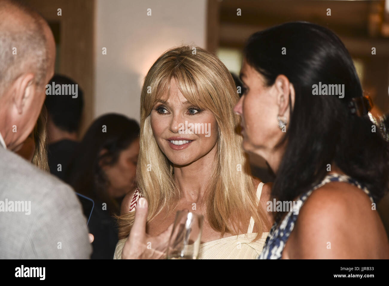 Benefit for the Sag Harbor Cinema, sponsored by the Sag Harbor Patrnership, at the Bibloquet Restaurant in Sag Harbor in New York.  Featuring: Christie Brinkley Where: Sag Harbor, New York, United States When: 16 Jun 2017 Credit: Rob Rich/WENN.com Stock Photo