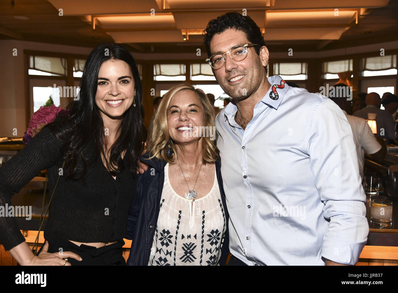 Benefit for the Sag Harbor Cinema, sponsored by the Sag Harbor Patrnership, at the Bibloquet Restaurant in Sag Harbor in New York.  Featuring: Katie Lee, Jane Buffett, Keith Bloomfield Where: Sag Harbor, New York, United States When: 16 Jun 2017 Credit: Rob Rich/WENN.com Stock Photo