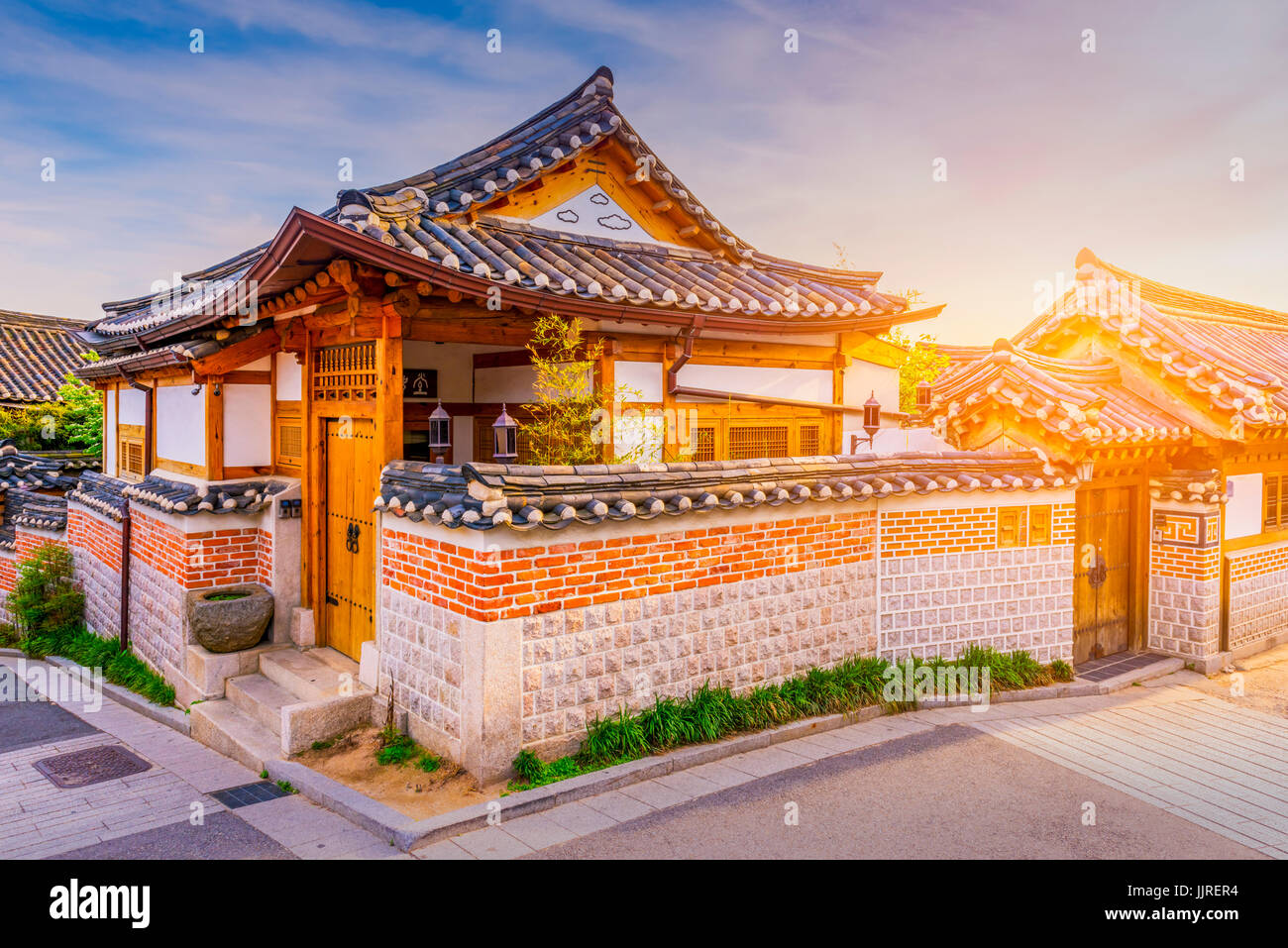 Bukchon Hanok Village in Seoul, South Korea Stock Photo - Alamy