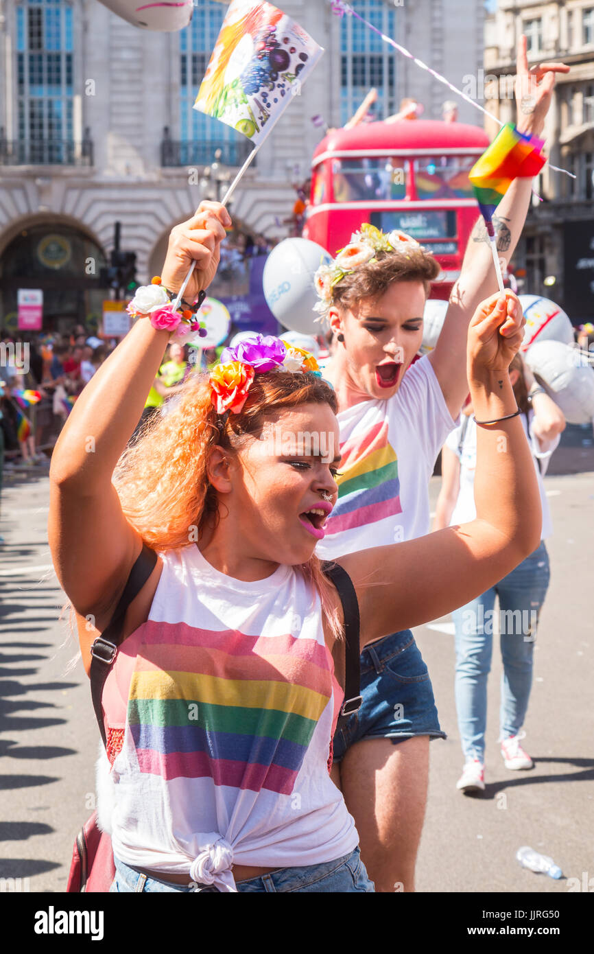 Pride in London 2017 - parade Stock Photo