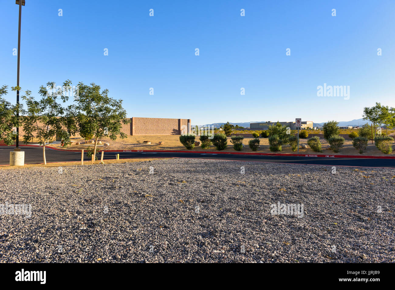 Vacant Commercial lot in Las Vegas, Nevada Stock Photo