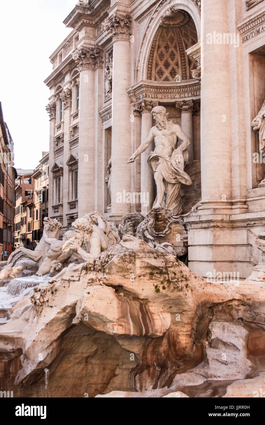 Rome Trevi Fountain Architecture Stock Photo