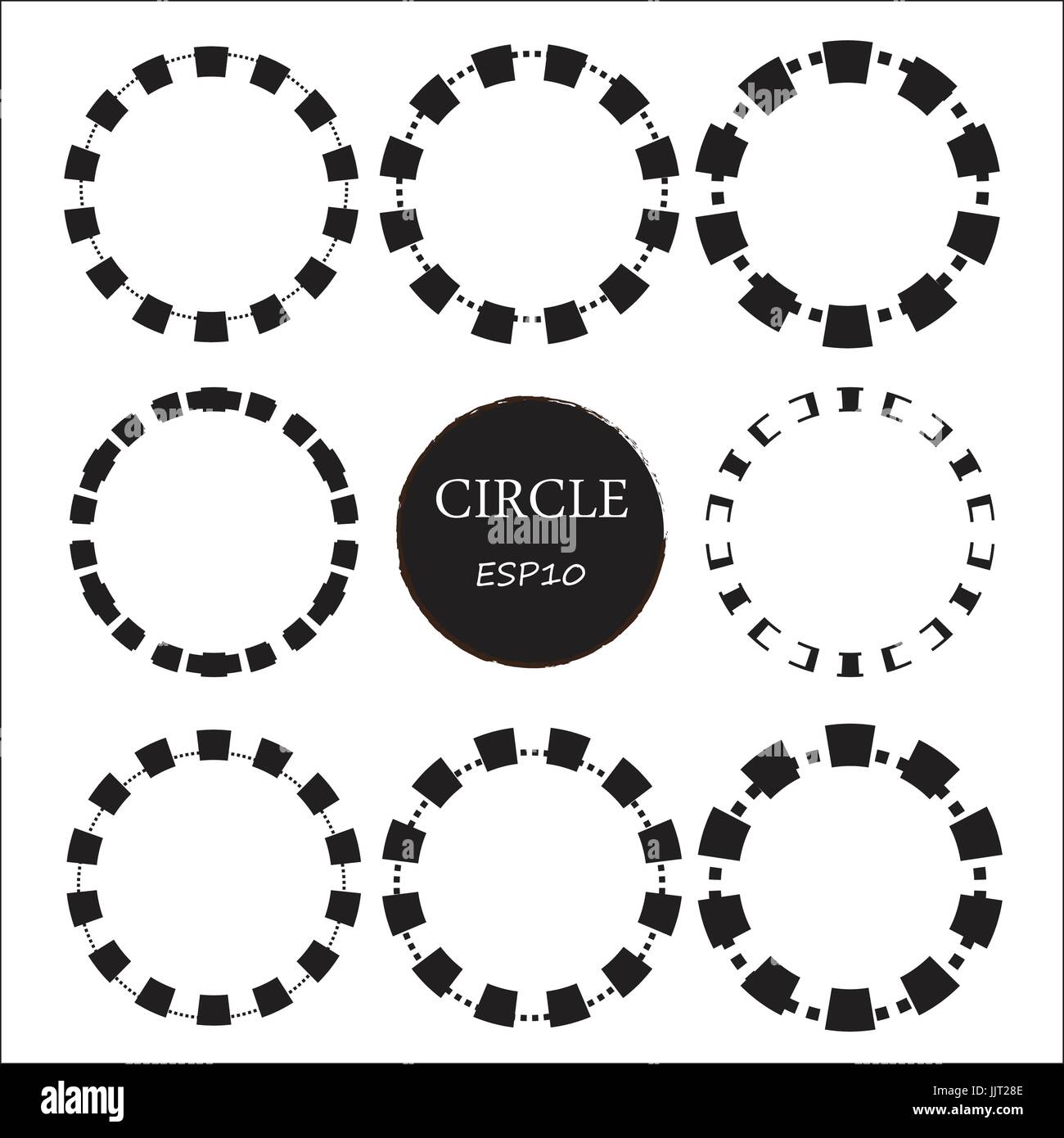 Set of hand drawn circles, vector design elements Stock Vector Image ...