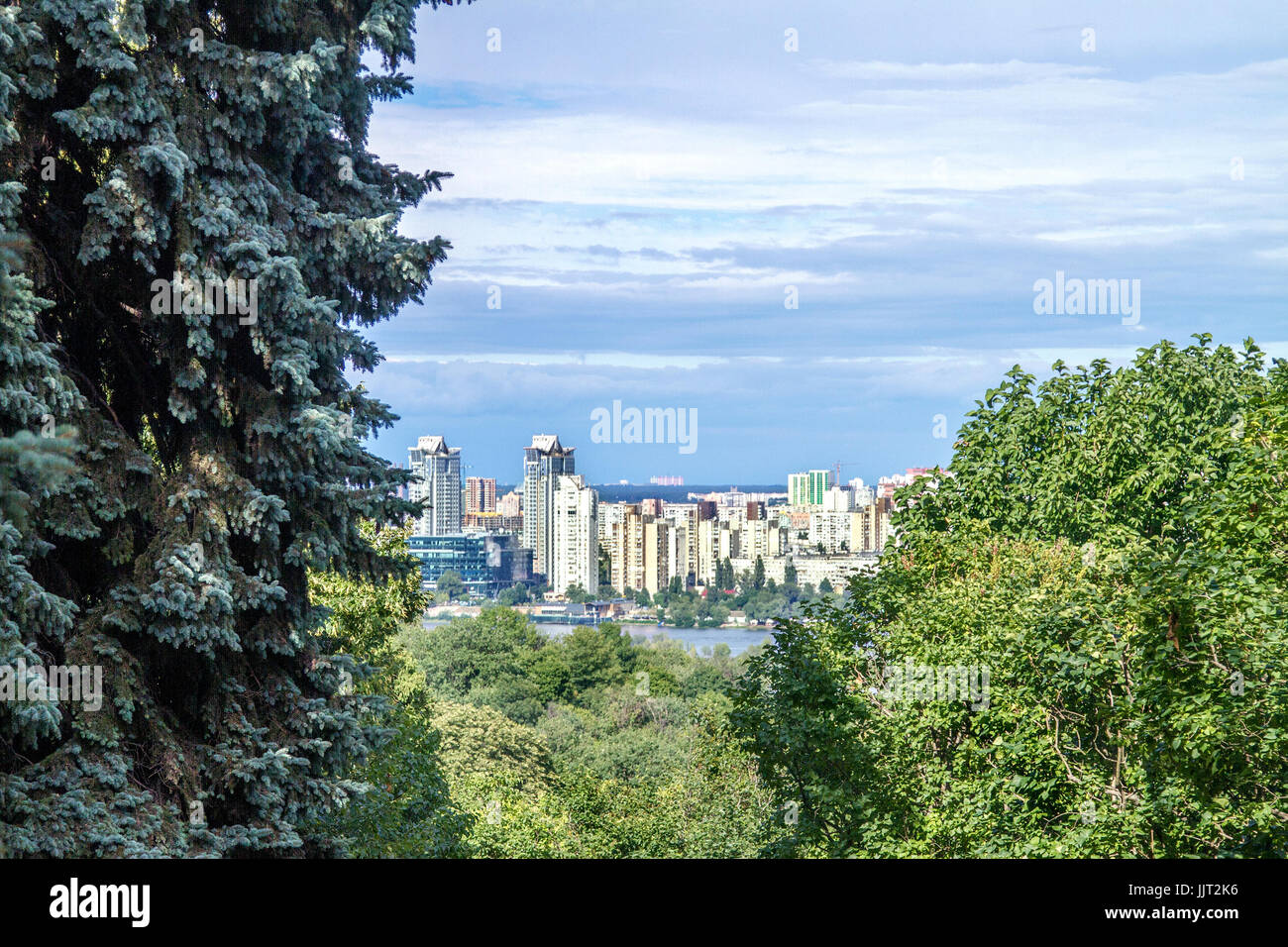 Image of a big city house on the river bank Stock Photo - Alamy