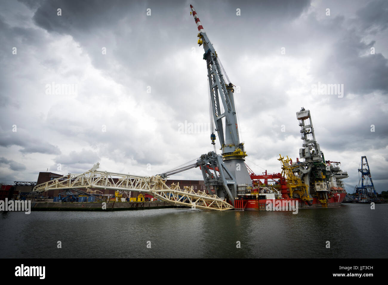 Rotterdam harbour Stock Photo