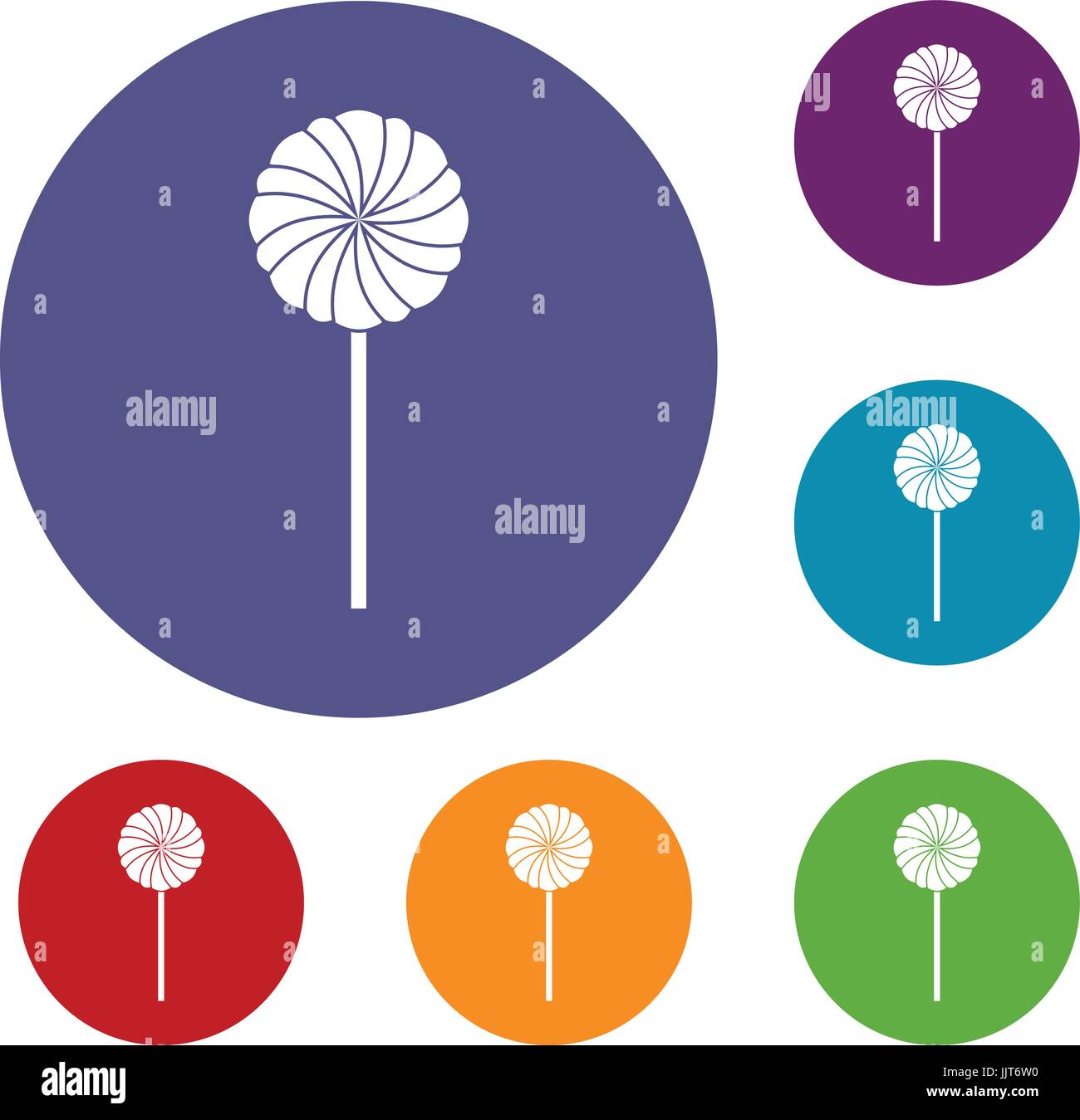Round candy icons set Stock Vector Image & Art - Alamy