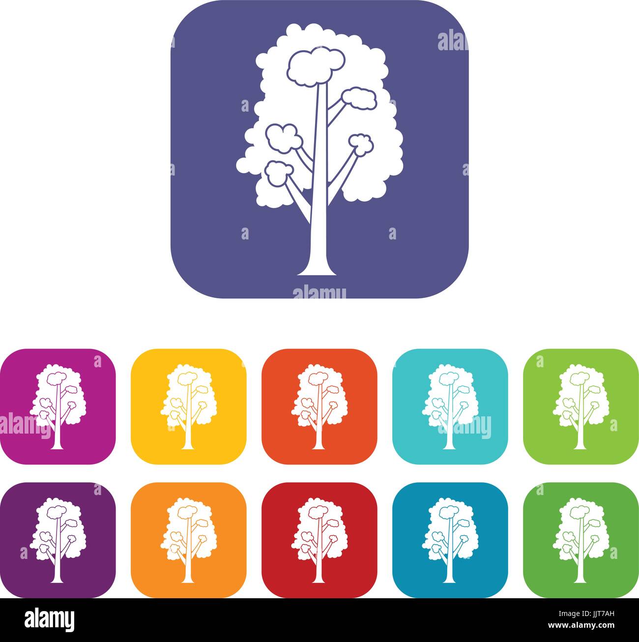 Tree icons set Stock Vector Image & Art - Alamy
