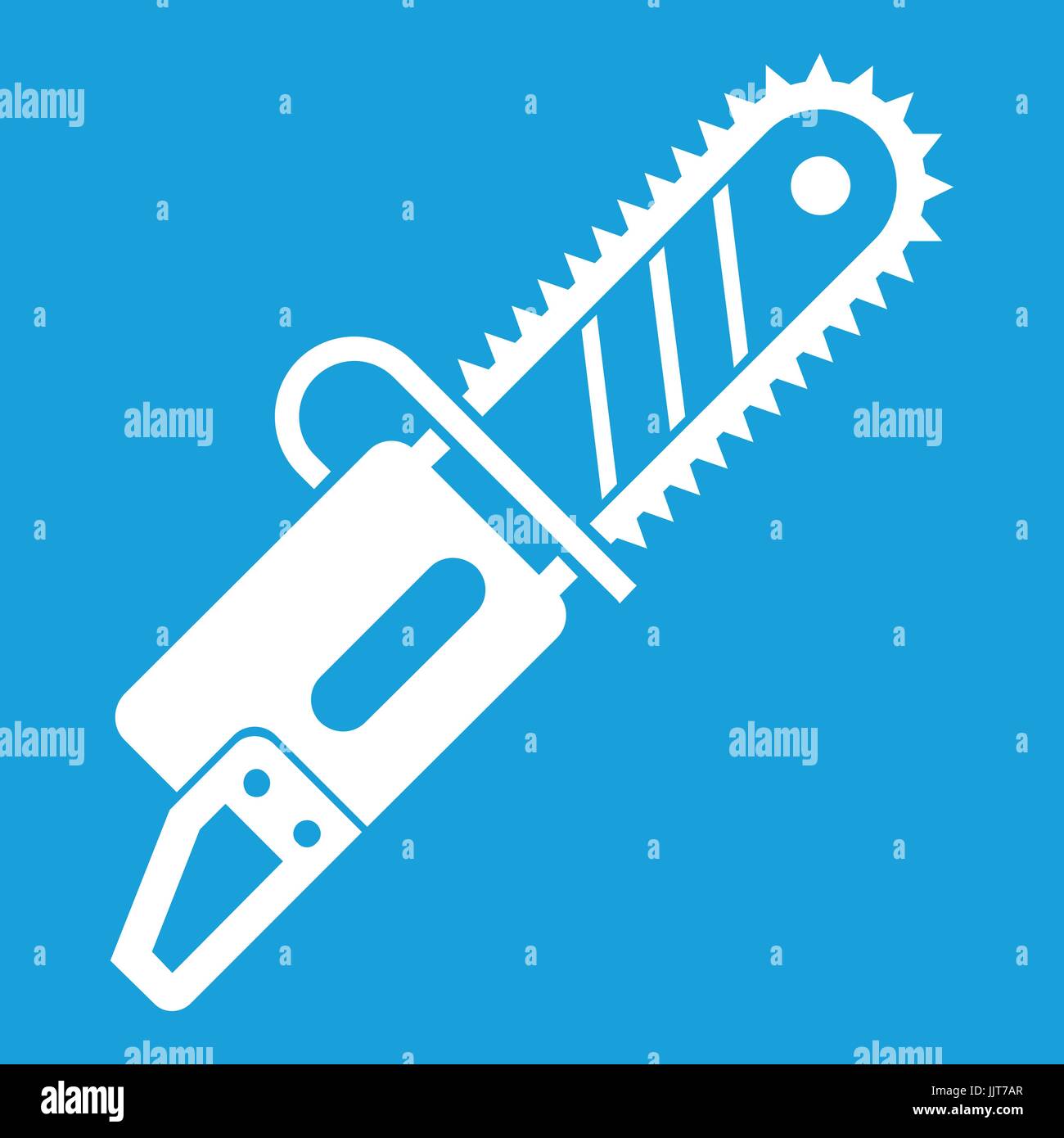 Chainsaw icon white Stock Vector Image & Art - Alamy
