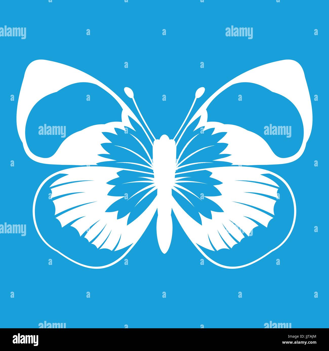 Butterfly icon white Stock Vector Image & Art - Alamy