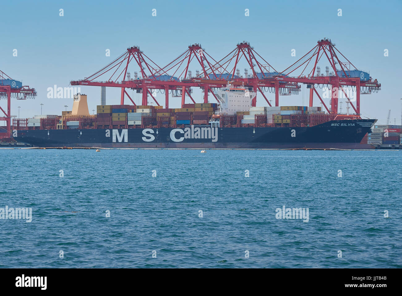 The Giant Mediterranean Shipping Company Container Ship, MSC Silvia