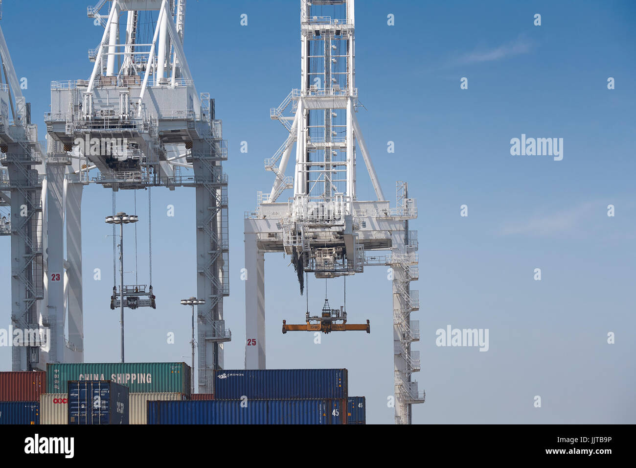 Gantry Cranes (Container Cranes), At The Long Beach Container Terminal