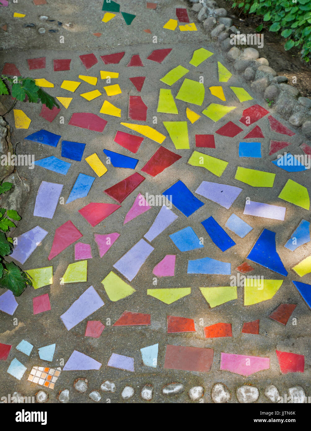 outdoor mosaic garden tiles on Garden Tiles High Resolution Stock Photography And Images Alamy