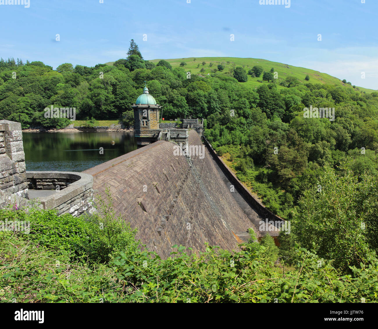 Pen-Y-Garreg dam and reservior Elan Valley Powys Wales UK Stock Photo