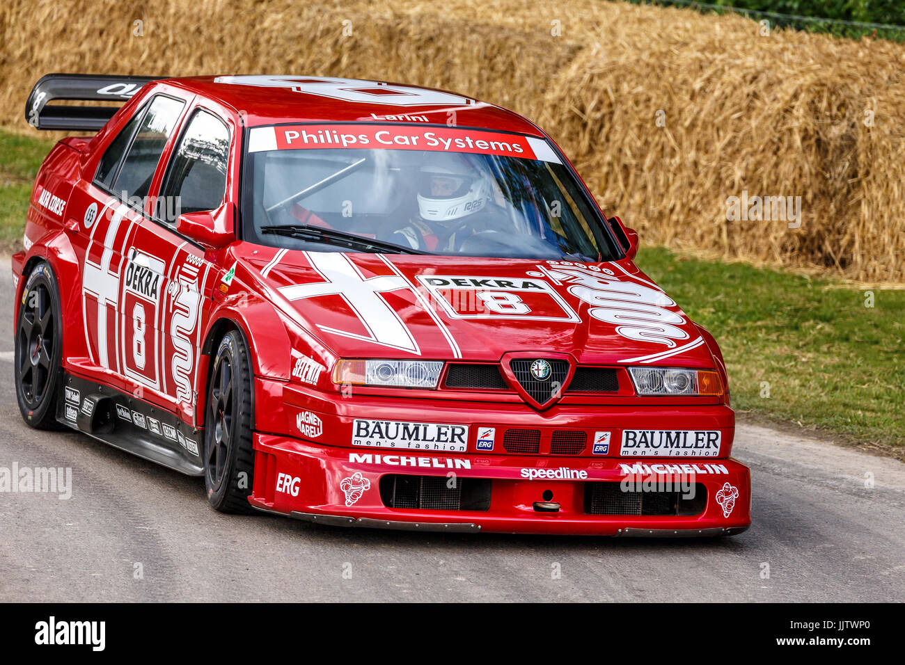 1993 Alfa Romeo 155 V6 TI DTM with driver Stefano Agazzi at the 2017  Goodwood Festival of Speed, Sussex, UK Stock Photo - Alamy