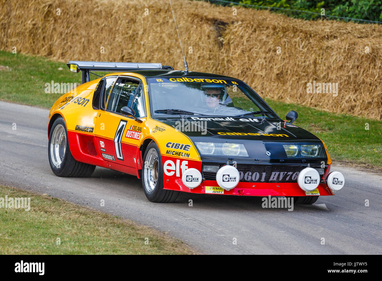 1977 Renault Alpine A310 rally car at the 2017 Goodwood Festival of Speed, Sussex, UK. Stock Photo