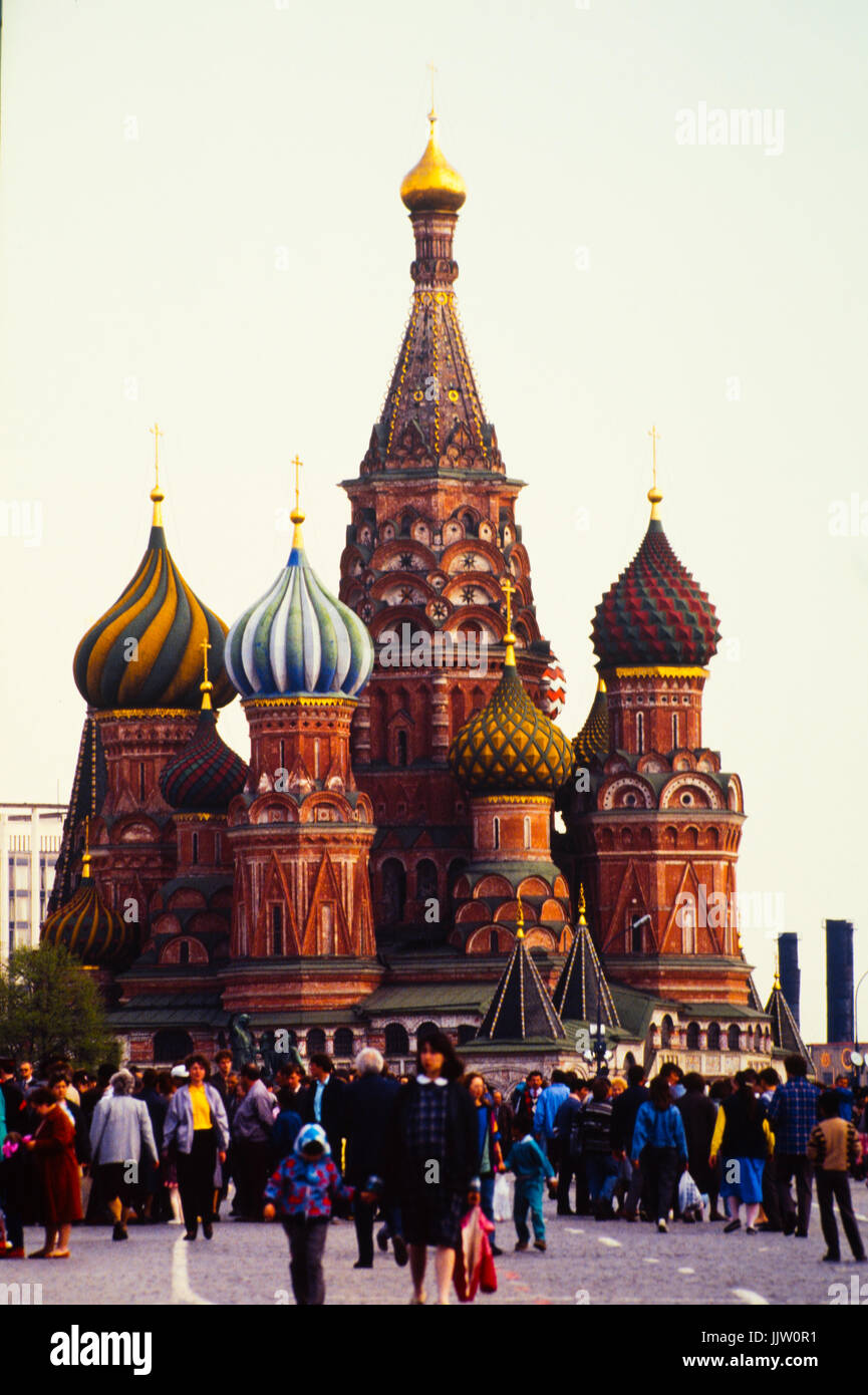 Saint Basil's Cathedral in Moscow, Russia's Red Square Stock Photo