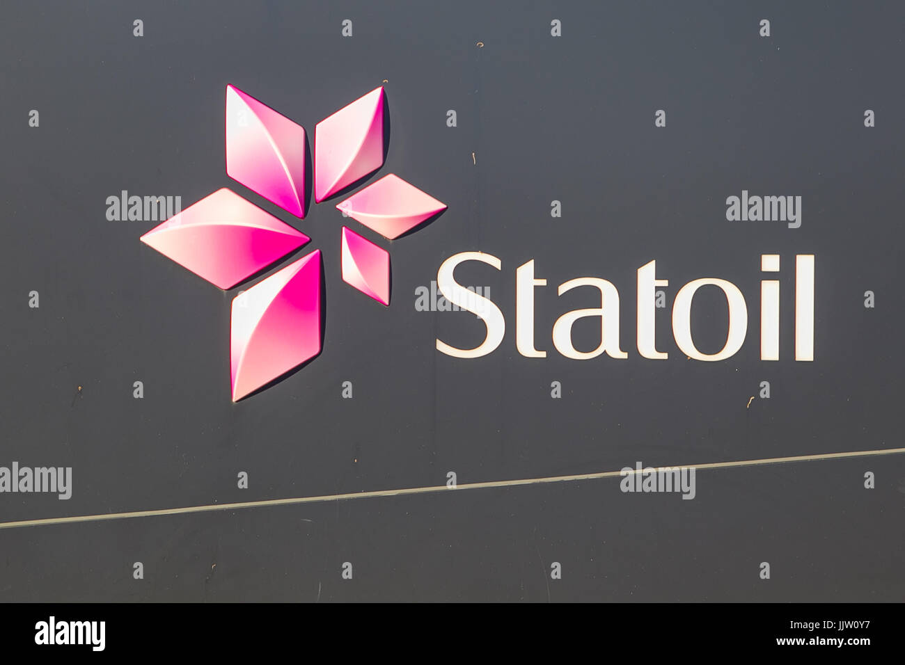 Statoil Logo On Statoil Mongstad Production Facility Board