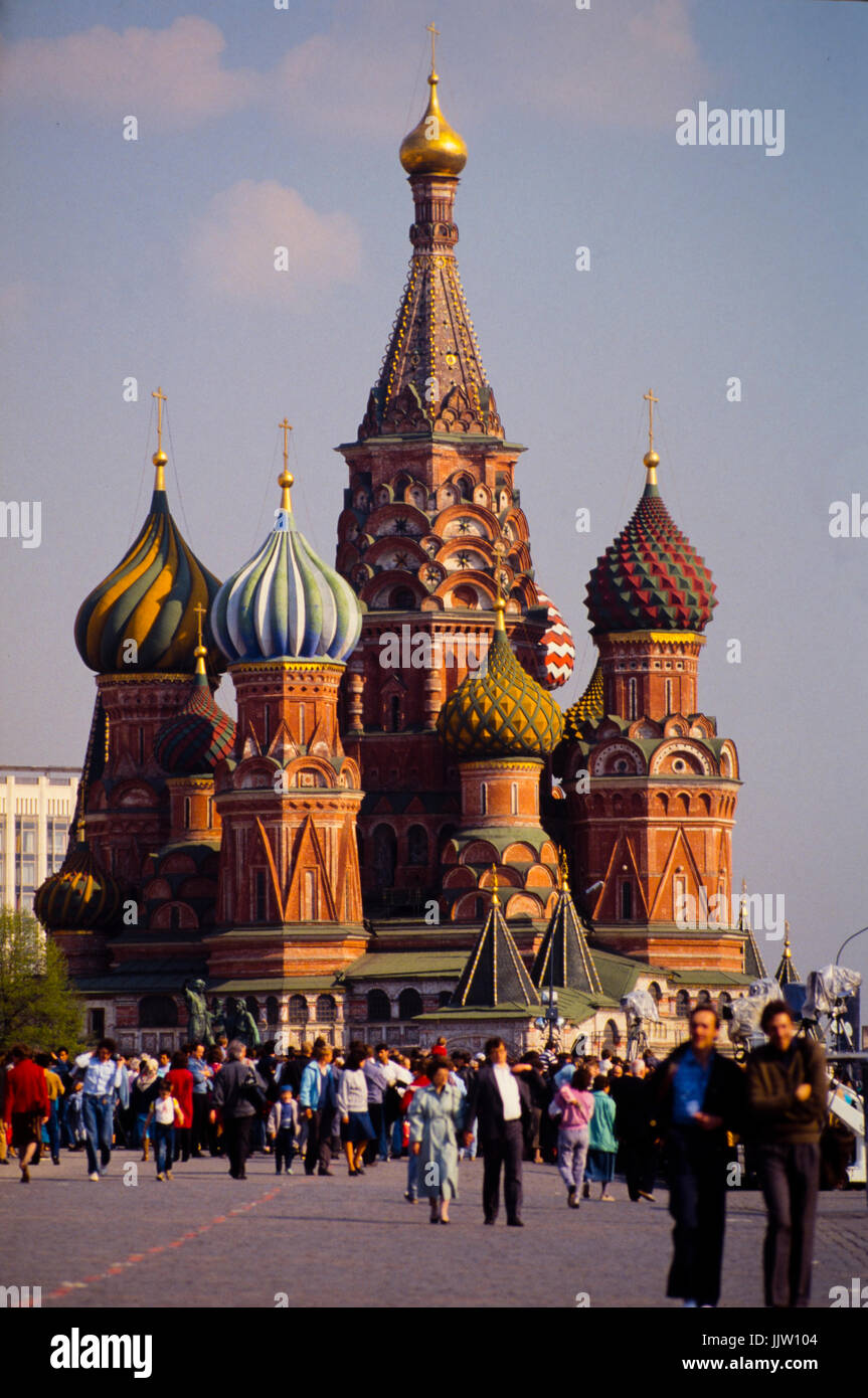 Saint Basil's Cathedral in Moscow, Russia's Red Square Stock Photo