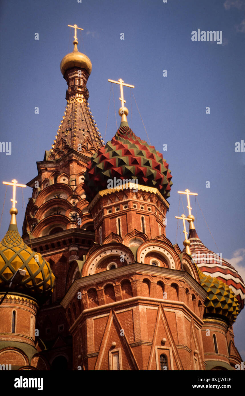 Saint Basil s Cathedral in Moscow Russia s Red Square Stock Photo