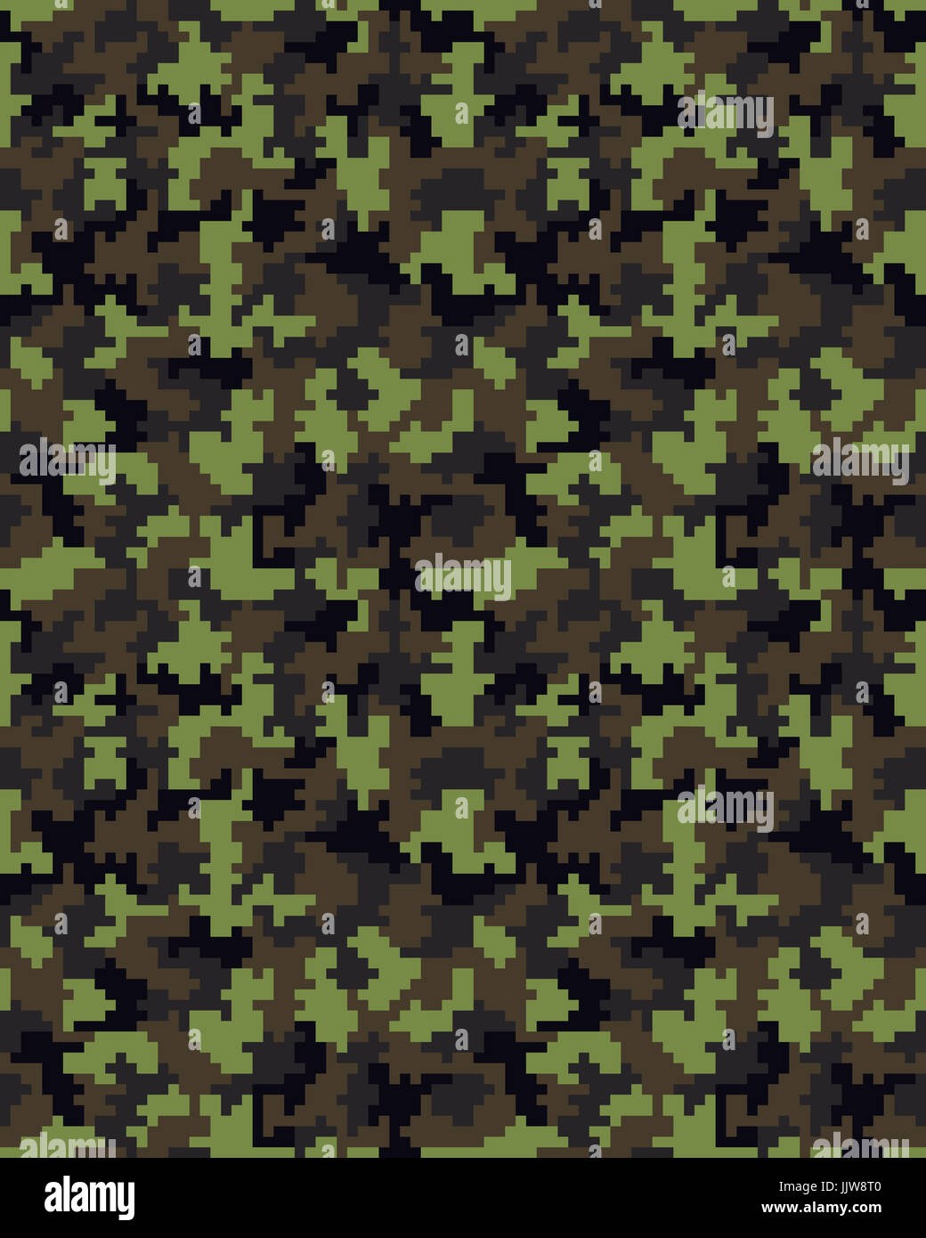 Seamless digital fashion camouflage pattern, vector background Stock ...